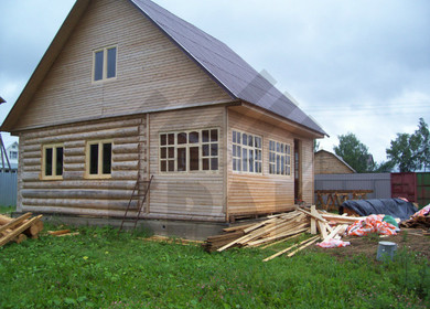 Фотогалерея дома из бревна