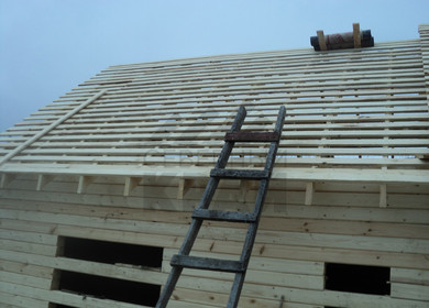 Пристройка из бруса и реставрация крыши