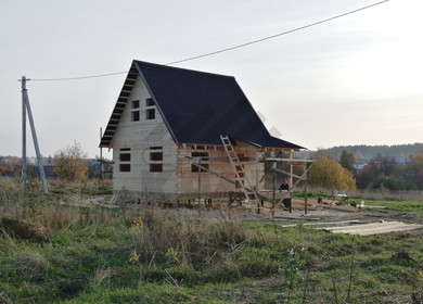Дом из бруса под усадку в Солигалич